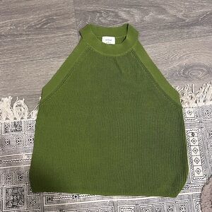 Aritzia Wilfred Green Knit Vest